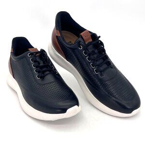 Johnston & Murphy Mens Amherst 2.0 Sneakers Size 10.5M Black Full Grain Leather